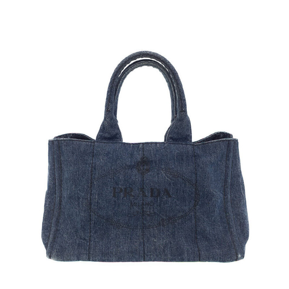 Prada 2way Canapa Denim Shoulder Bag